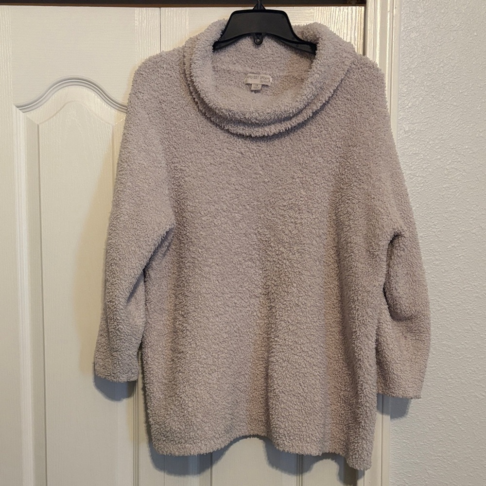 Barefoot Dreams Women's Cowl Neck Sweater in Soft Cream